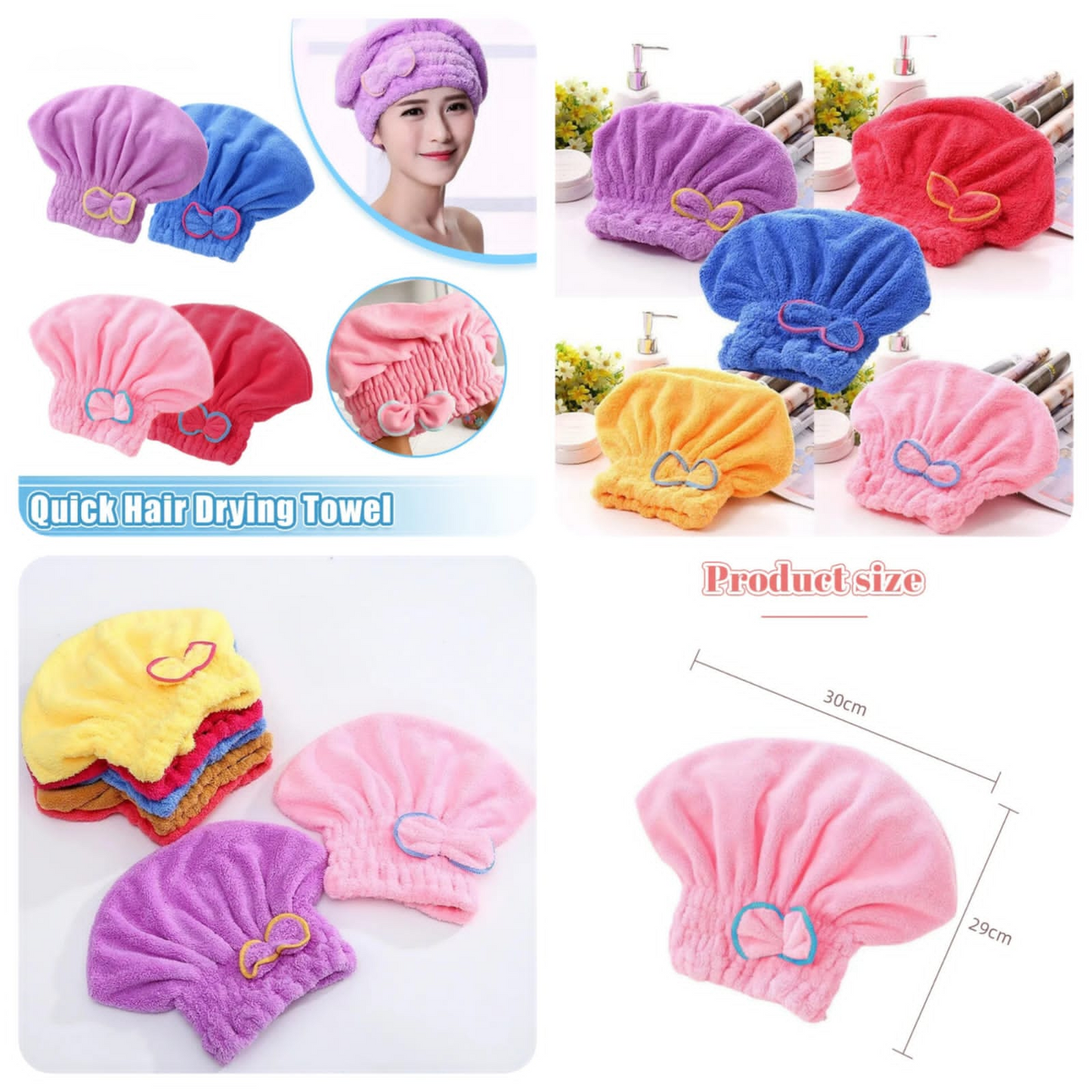 hair drying Bath Towel Cap