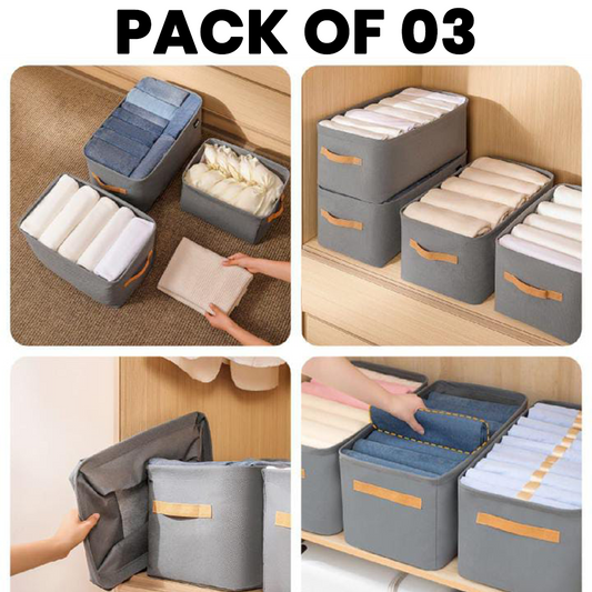 Foldable Clothes and Miscellaneous Items Storage Box  Wardrobe Organization and Storage