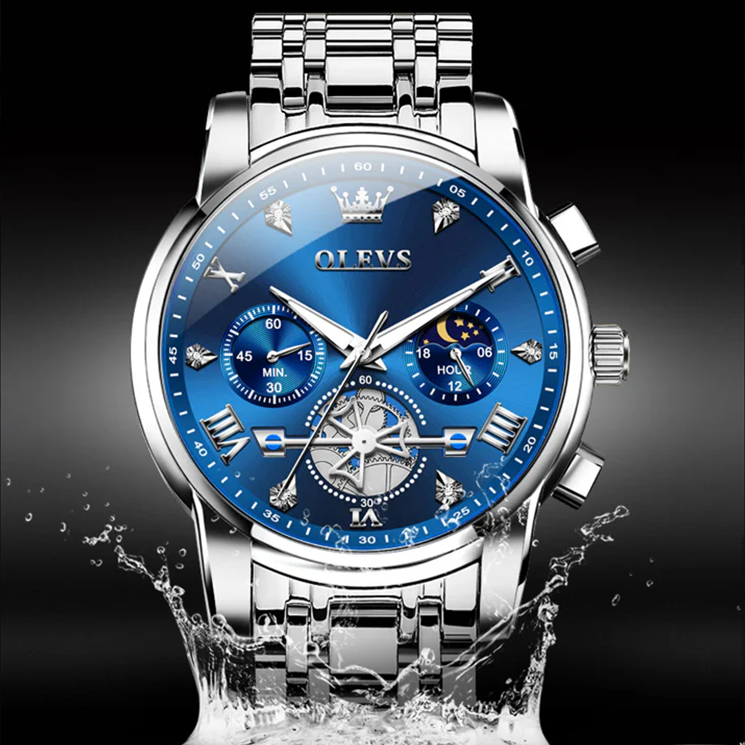 OLEVS 2856 Men's Quartz Stainless Steel Watch