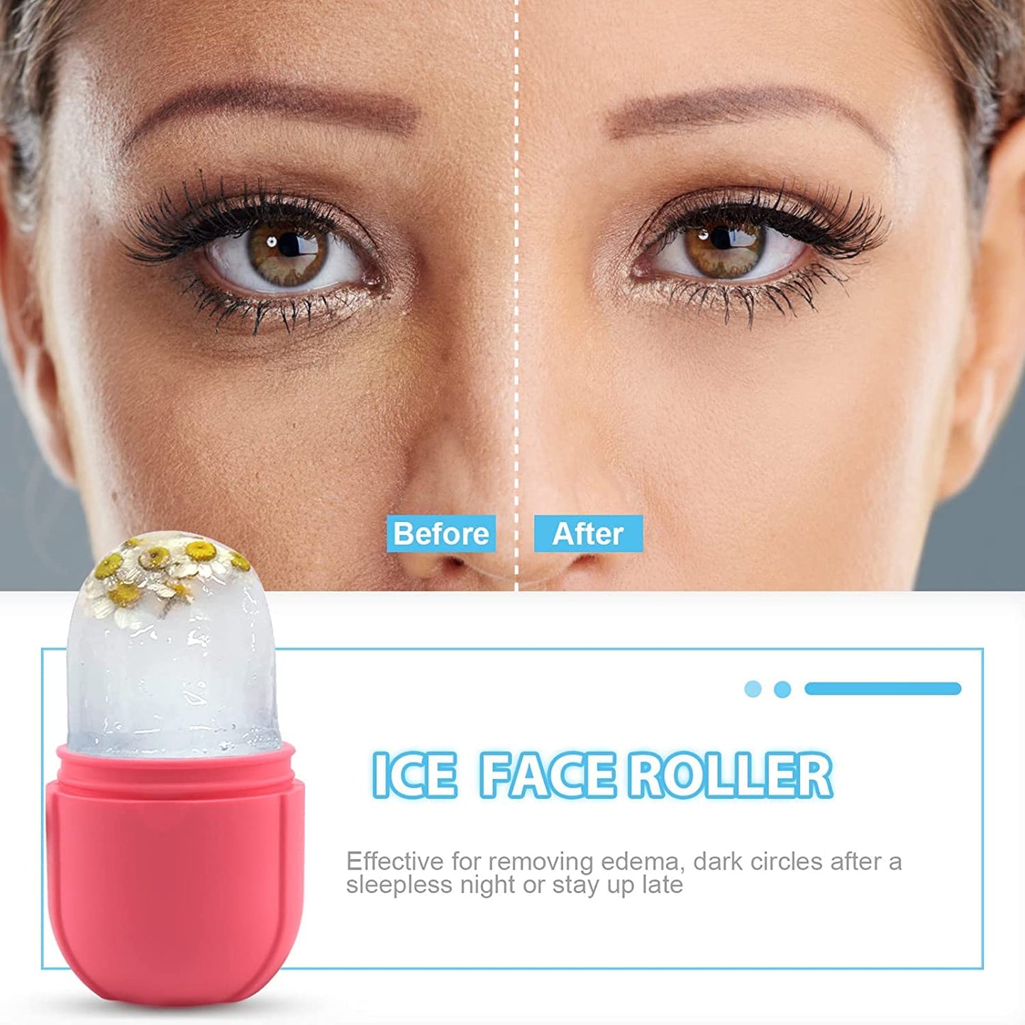 Silicon Ice Cube Face Roller