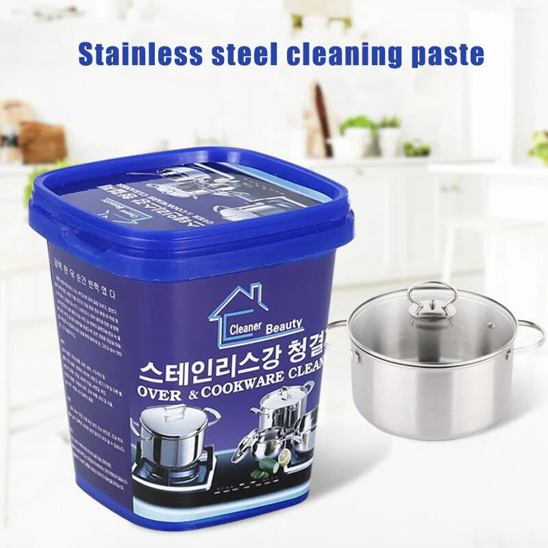 Stainless steel cookware cleaner