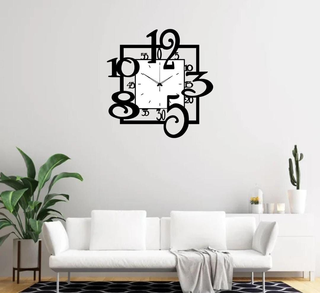 3D Wooden Wall Clock for Home and Offices