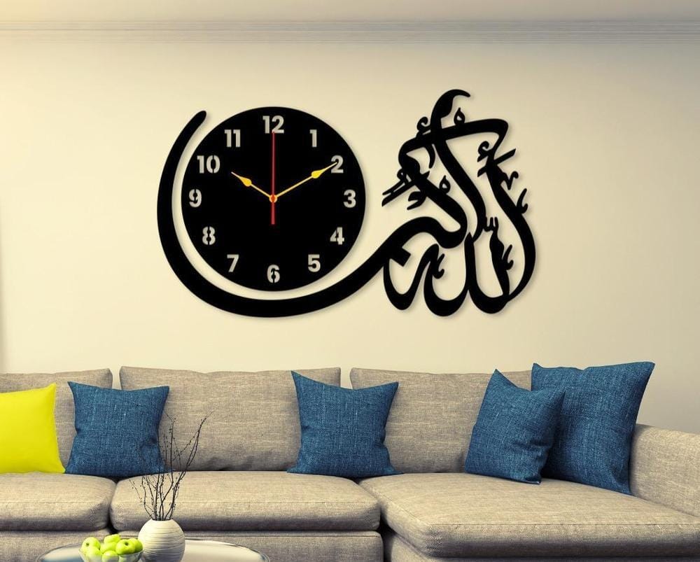 3D Wooden Wall Clock for Home and Offices