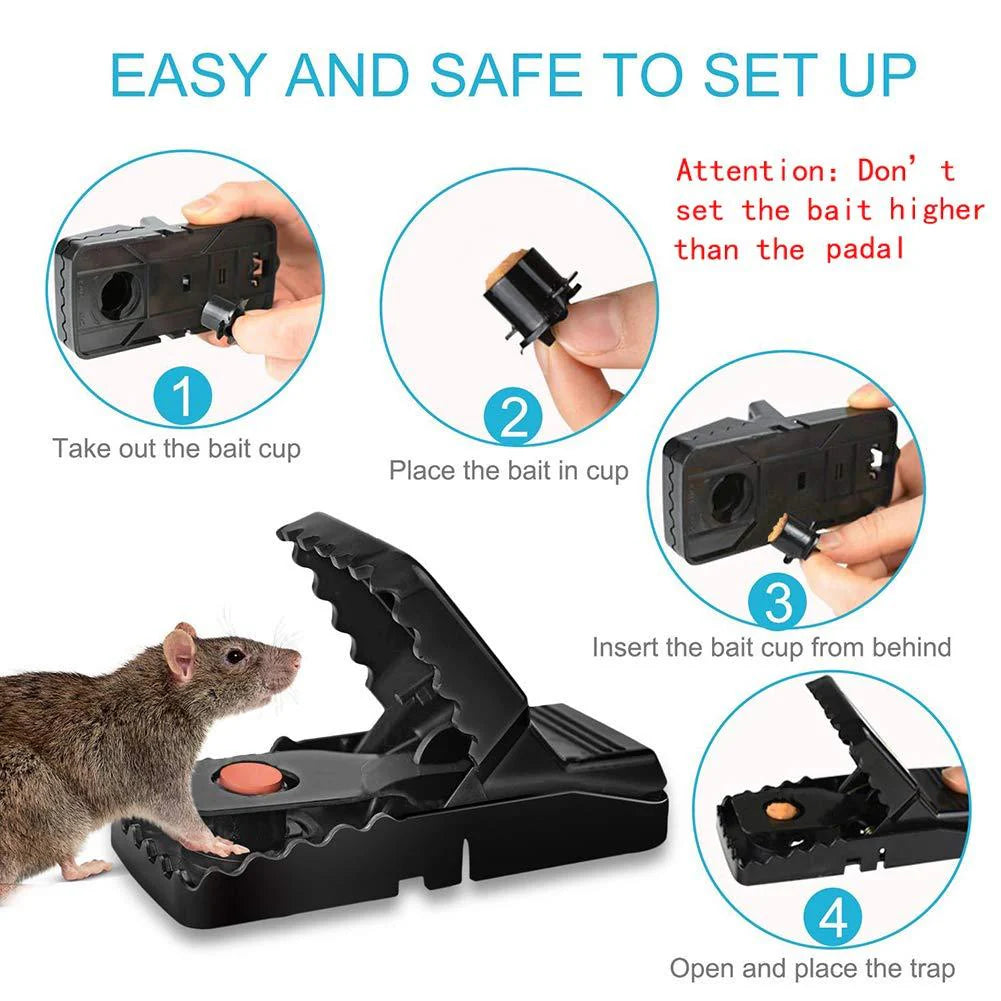 Heavy duty plastic mouse trap