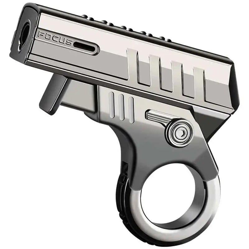 Refillable fancy focus gun lighter