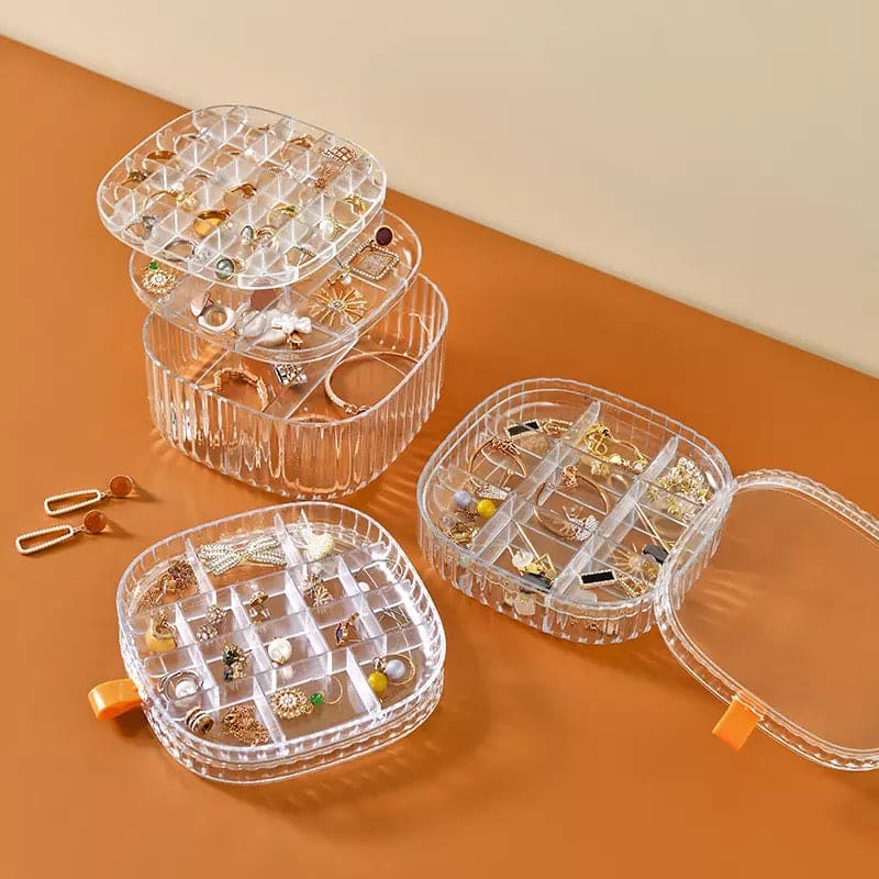 Transparent Jewelry Storage Box-Organizer