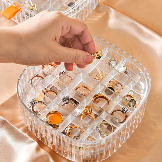 Transparent Jewelry Storage Box-Organizer